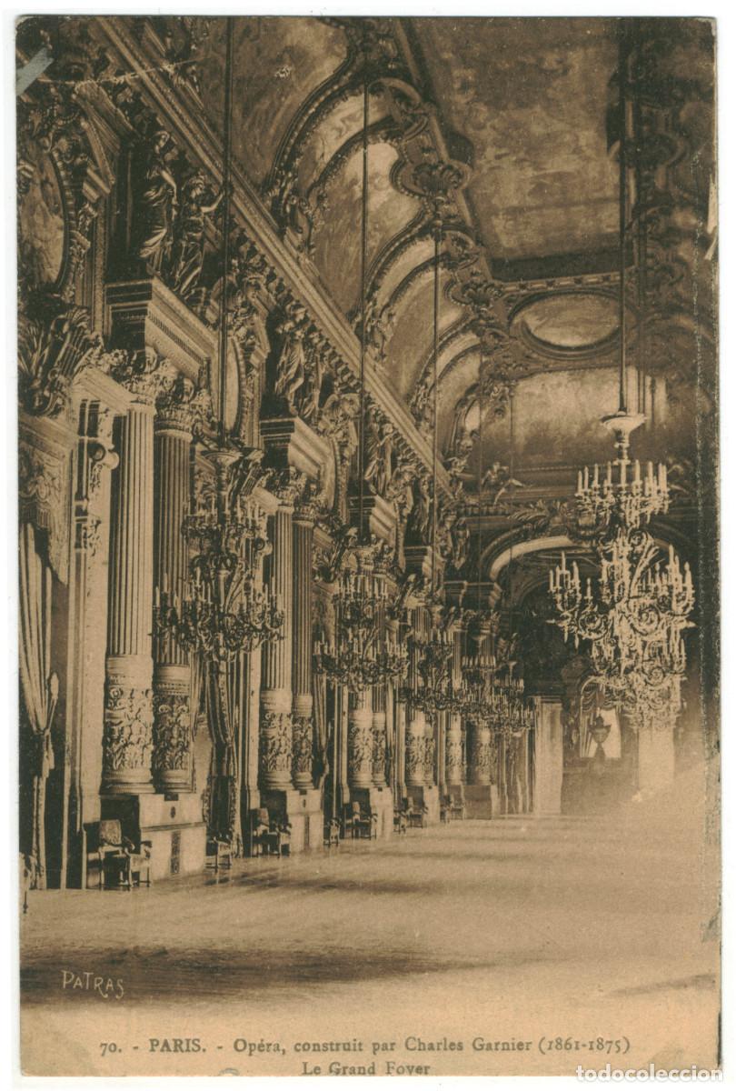 Postales: Op&eacute;ra, Grand Foyer_Patras. 70 / Teatros Francia