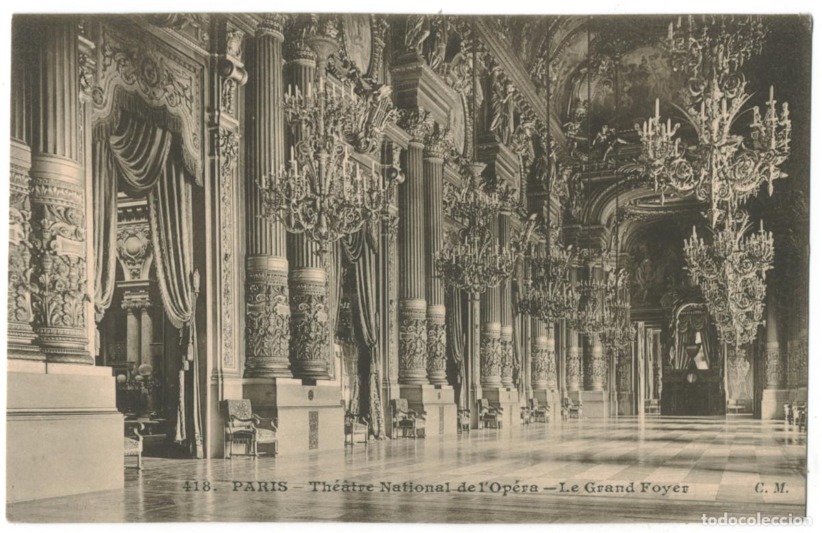 Postales: PARIS_Op&eacute;ra Grand Foyer_C.M. 418 / Teatros Francia