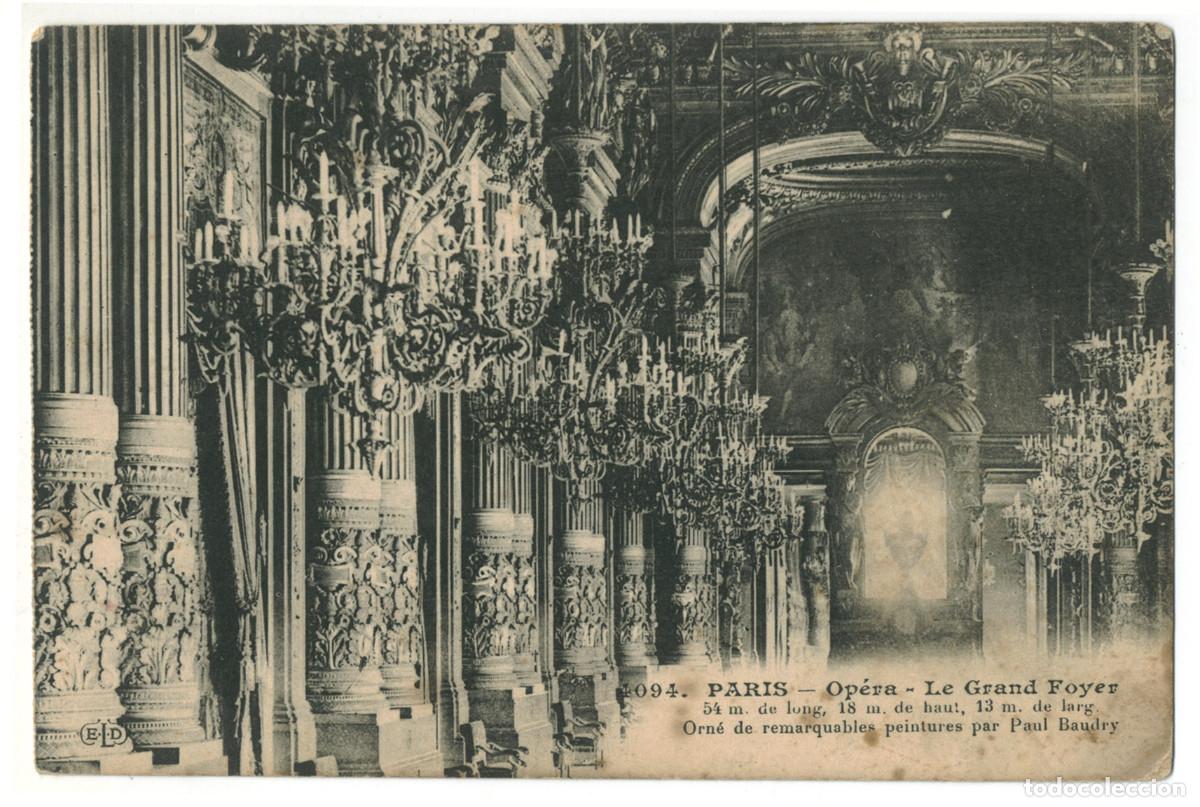 Postales: PARIS_Op&eacute;ra Grand Foyer_ELD 4094 / Teatros Francia