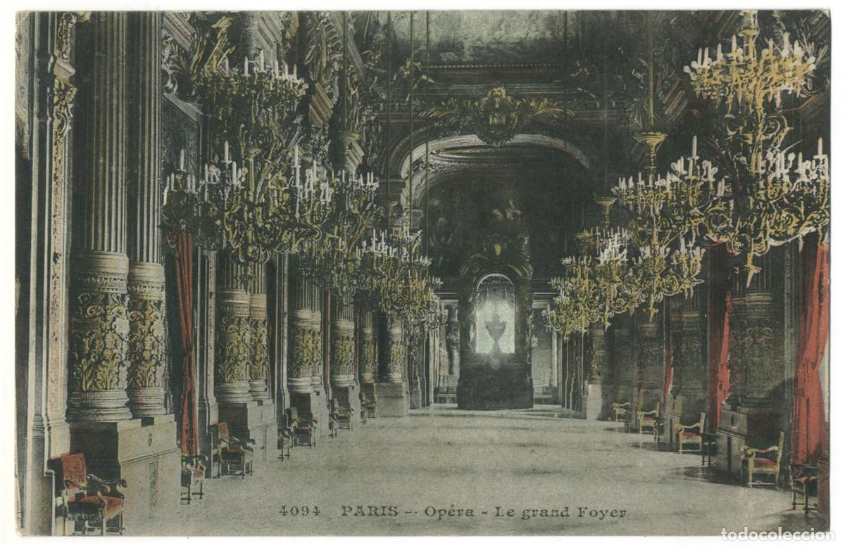 Postales: PARIS_Op&eacute;ra Grand Foyer_ELD 4094 / Teatros Francia