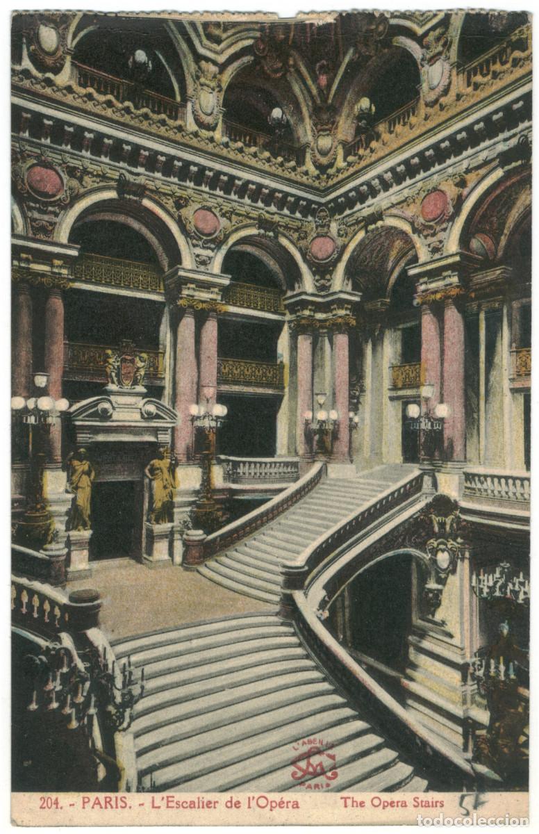 Postales: Op&eacute;ra, Escalier (PARIS)_L'Abeille. 204 / Teatros Francia