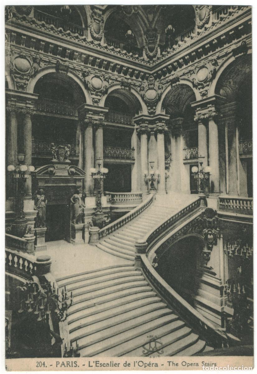 Postales: Op&eacute;ra, Escalier (PARIS)_L'Abeille. 204 / Teatros Francia