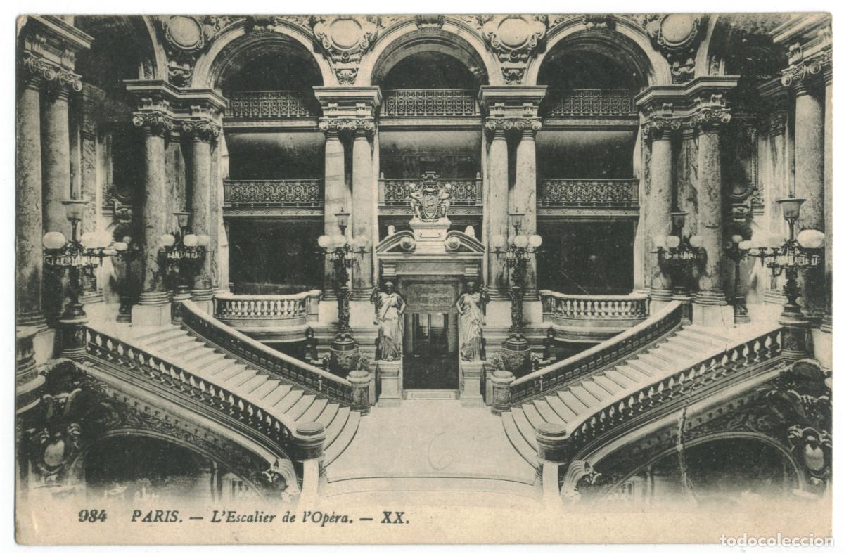 Postales: Op&eacute;ra, Escalier (PARIS)_L&eacute;vy. 984 / Teatros Francia