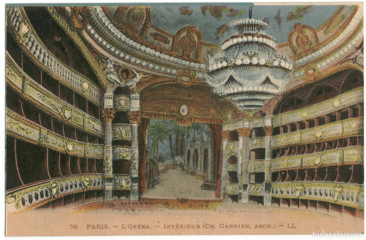 Postales: PARIS. L'Op&eacute;ra, int&eacute;rieur_L&eacute;vy et Neurdein; 76 / Teatros Francia