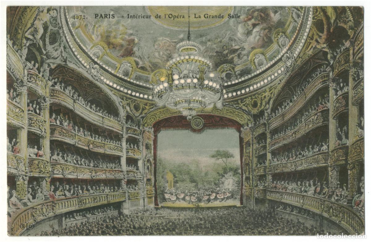 Postales: PARIS_Op&eacute;ra Grande Salle_ELD 4272 / Teatros Francia