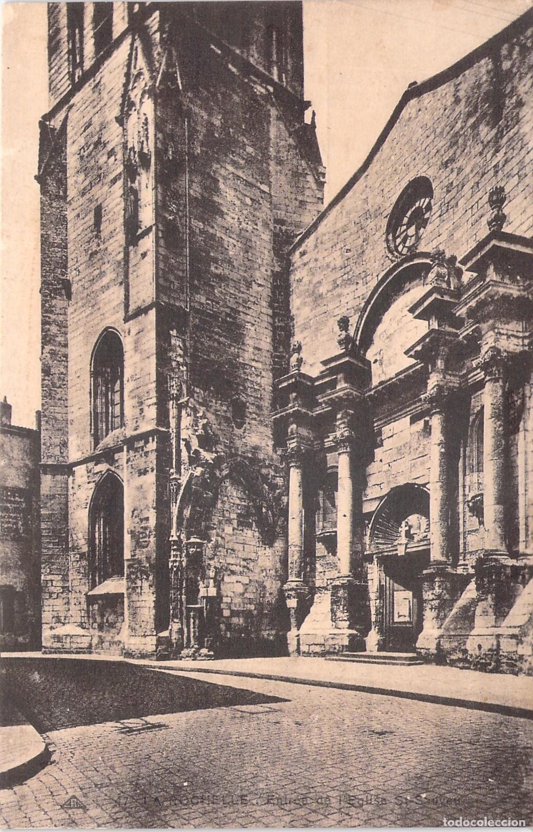 Postales: Postal de la Iglesia Saint-Sauveur en La Rochelle