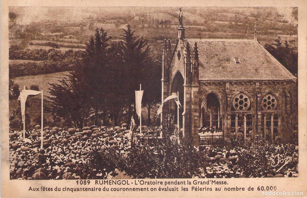 Postcards: Postal de Rumengol, Oratorio durante la Gran Misa, Breta&ntilde;a
