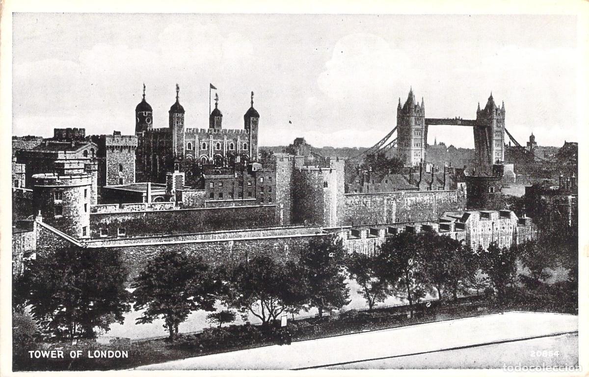 Postkarten: Postal de la Torre de Londres y Tower Bridge