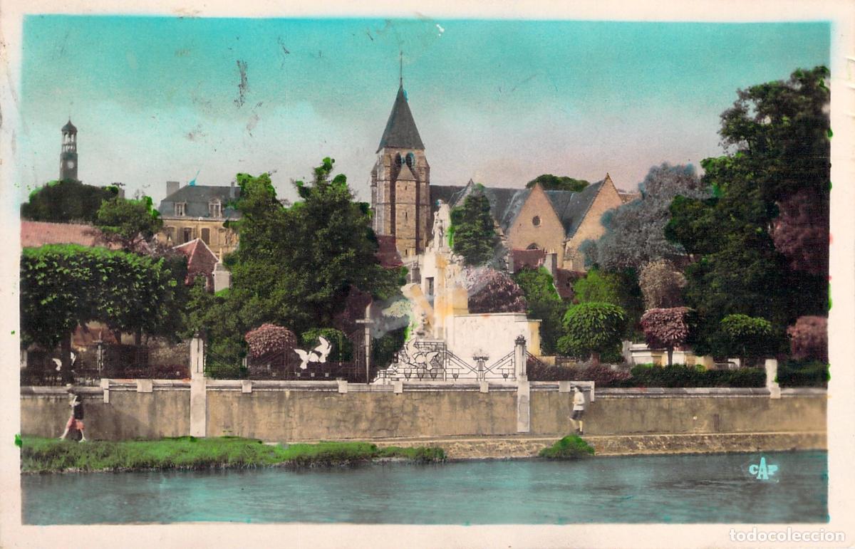 Postales: Postal de Vierzon - Vista del Jard&iacute;n P&uacute;blico y Monumento a los Ca&iacute;dos