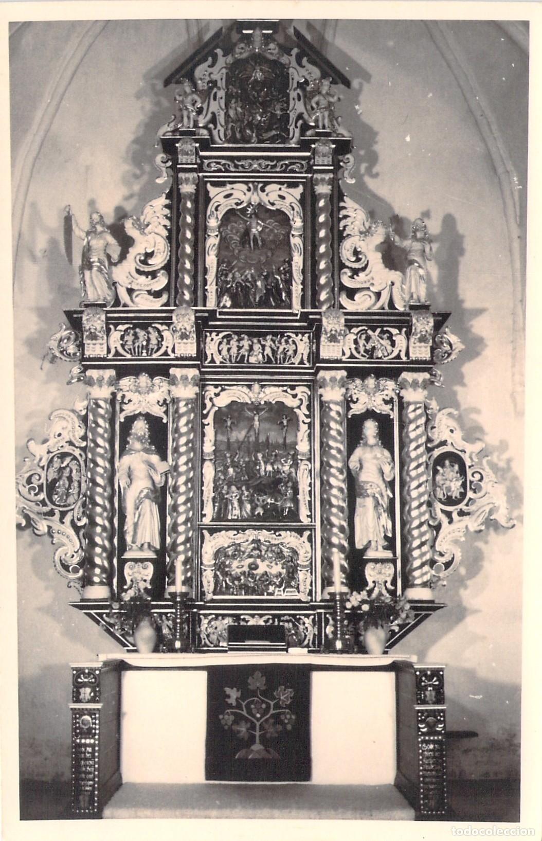 Postales: Postal Altar de la Iglesia de San Jacobo en L&uuml;dingworth