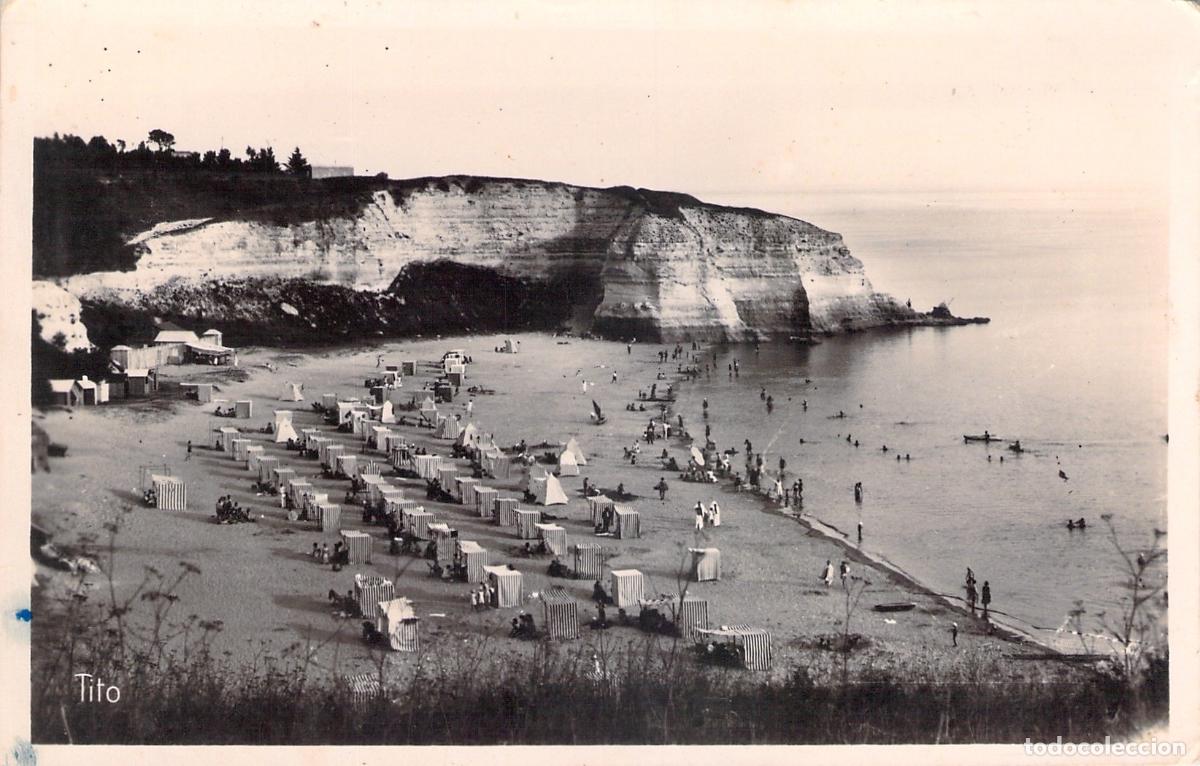 Postales: Postal de Meschers, La Plage des Nonnes y los Acantilados, Francia