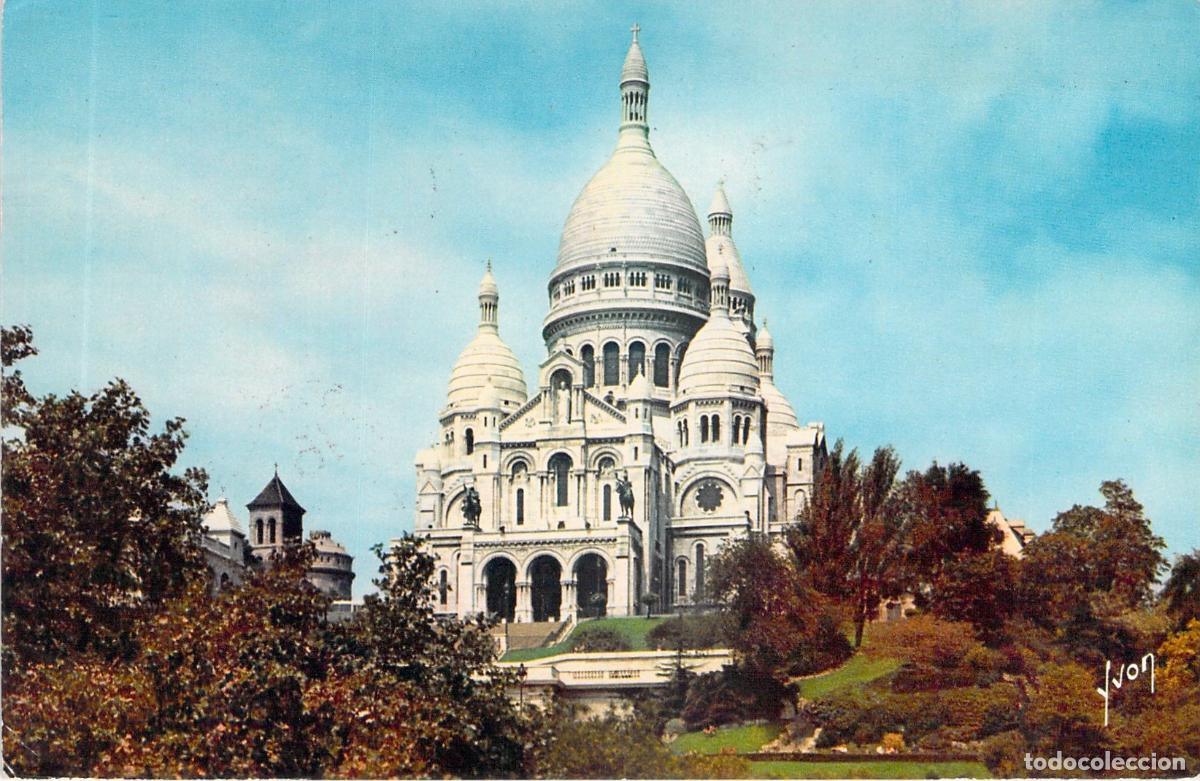 Postales: Postal de la Bas&iacute;lica del Sagrado Coraz&oacute;n de Montmartre, Par&iacute;s
