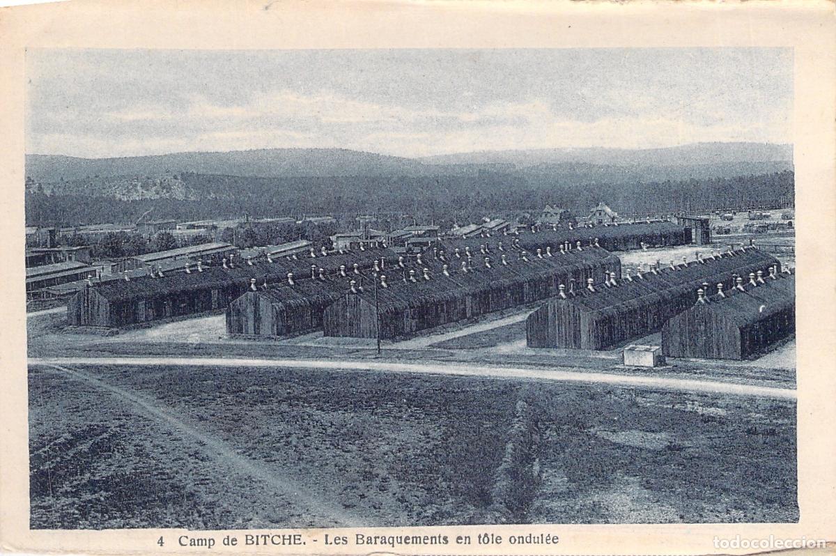 Postales: Postal Camp de Bitche Barracones de Chapa Ondulada Francia