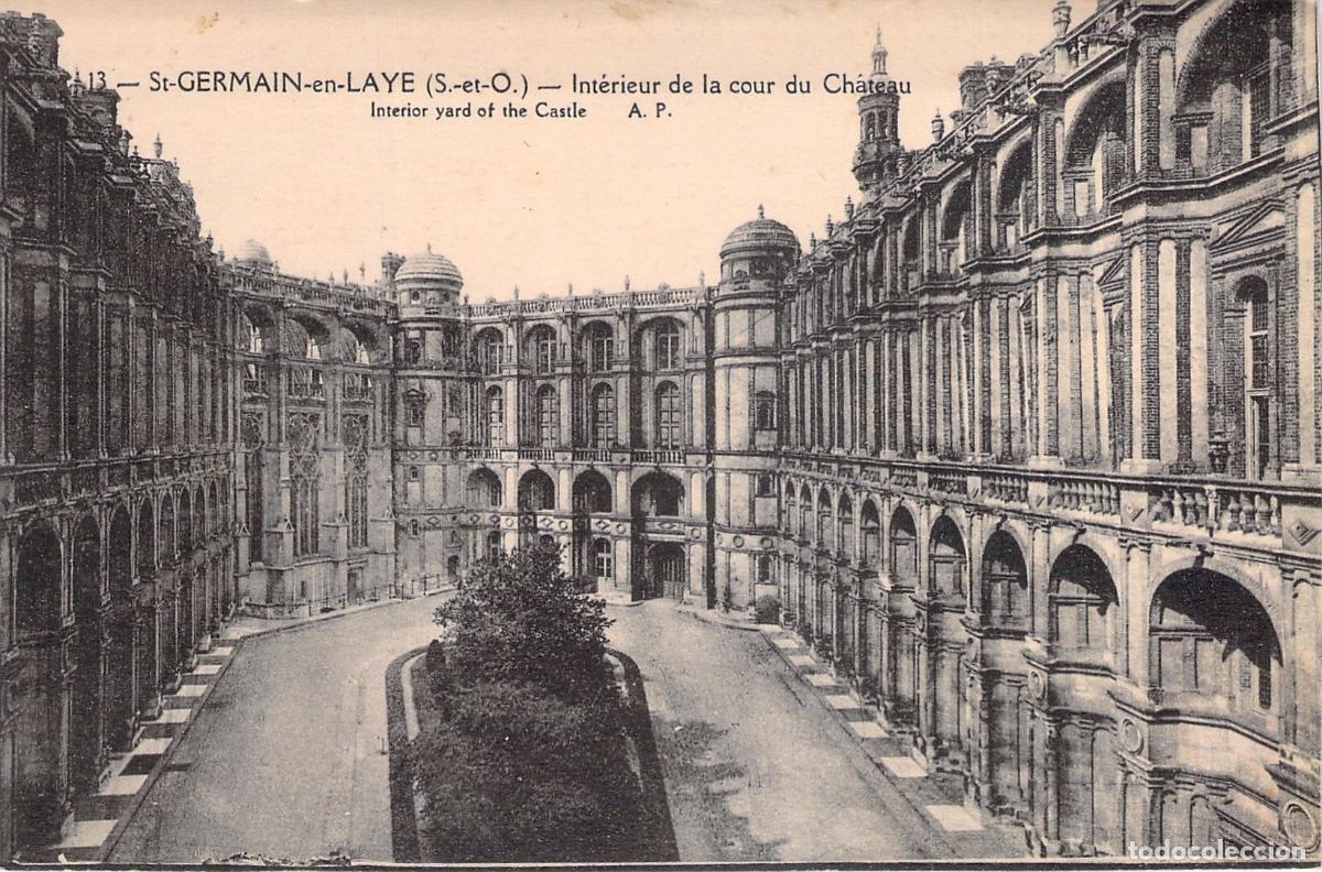Postales: Postal del Patio Interior del Castillo de Saint-Germain-en-Laye