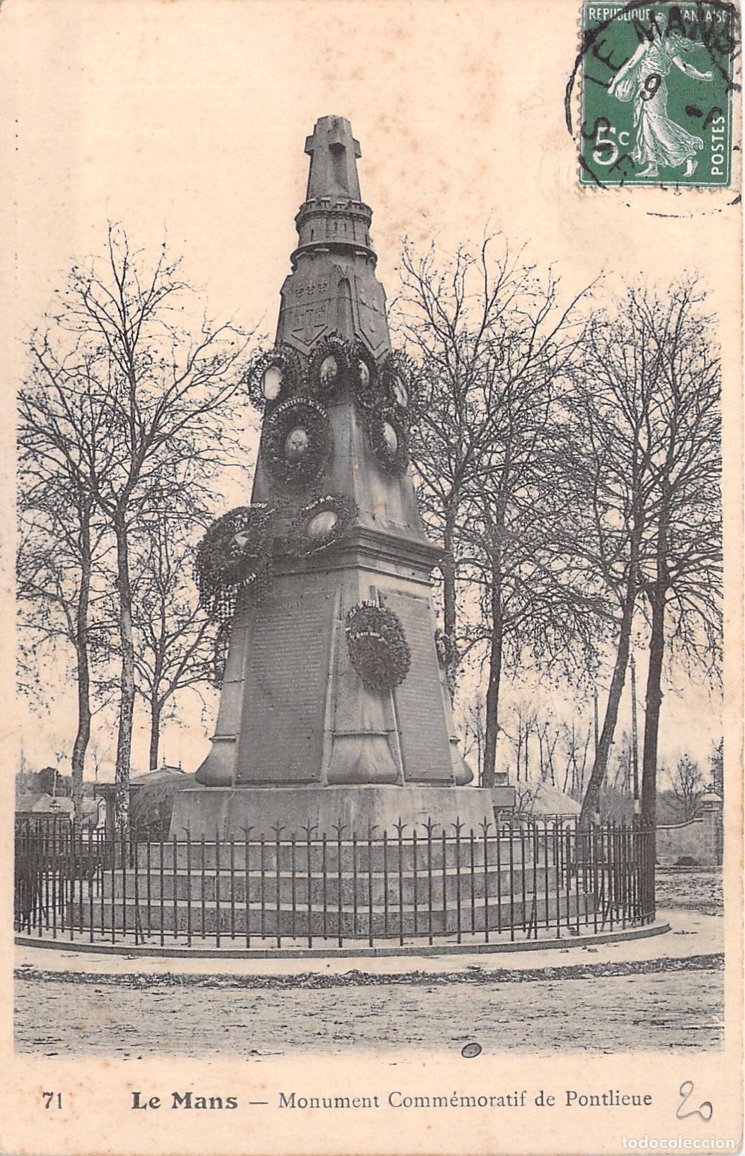 Postales: Tarjeta Postal Monumento Conmemorativo de Pontlieue Le Mans Francia