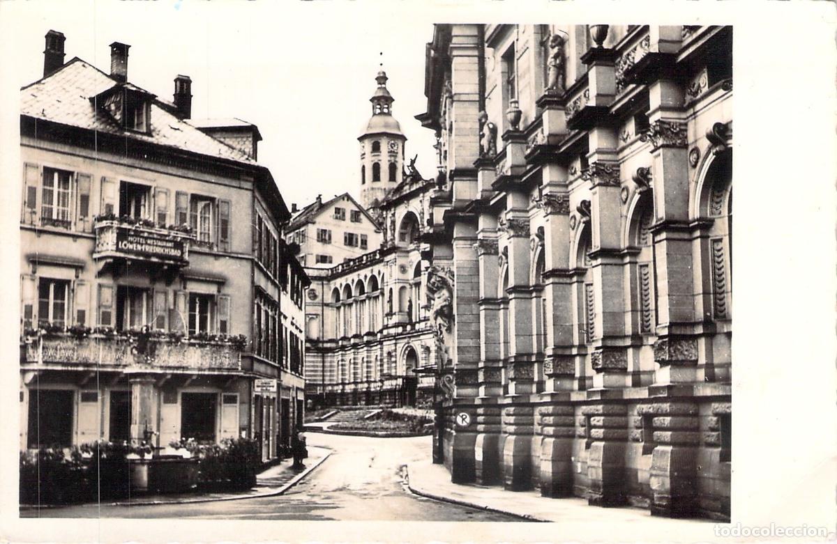 Postales: Postal de Baden-Baden Alemania Catedral y Balneario Friedrichsbad