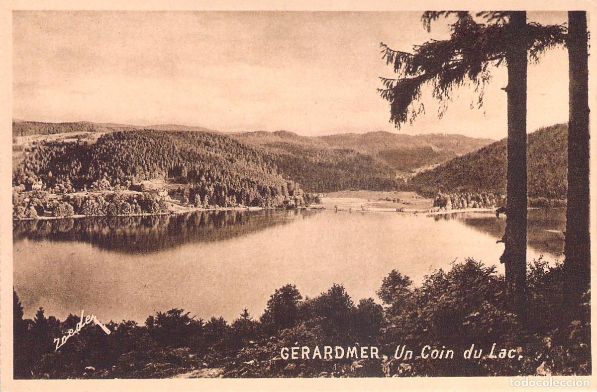 Postales: Postal de G&eacute;rardmer - Un rinc&oacute;n del lago, Vosgos, Francia