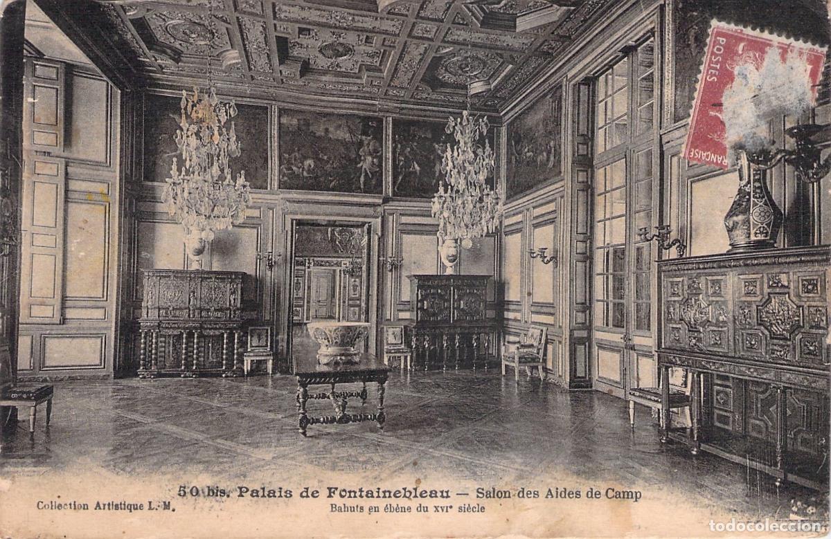 Postales: Postal Palacio de Fontainebleau Salon des Aides de Camp