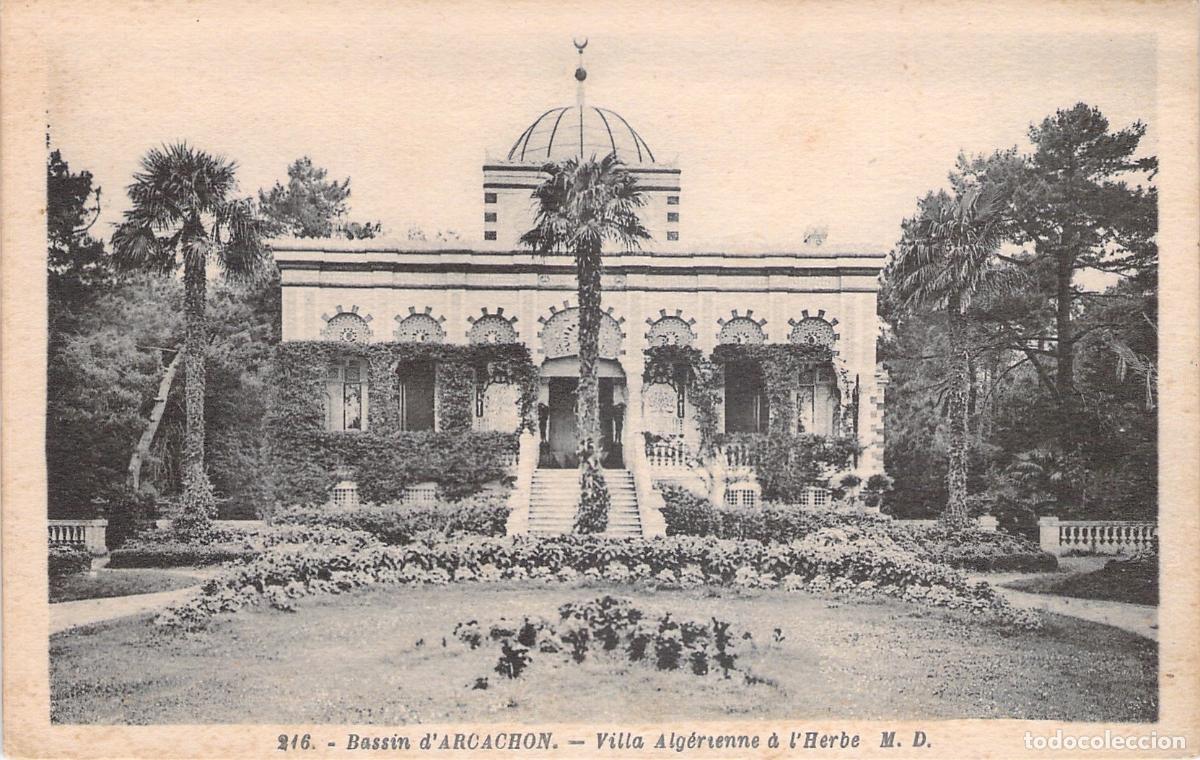 Postales: Postal de la Villa Alg&eacute;rienne en l'Herbe, Bassin d'Arcachon