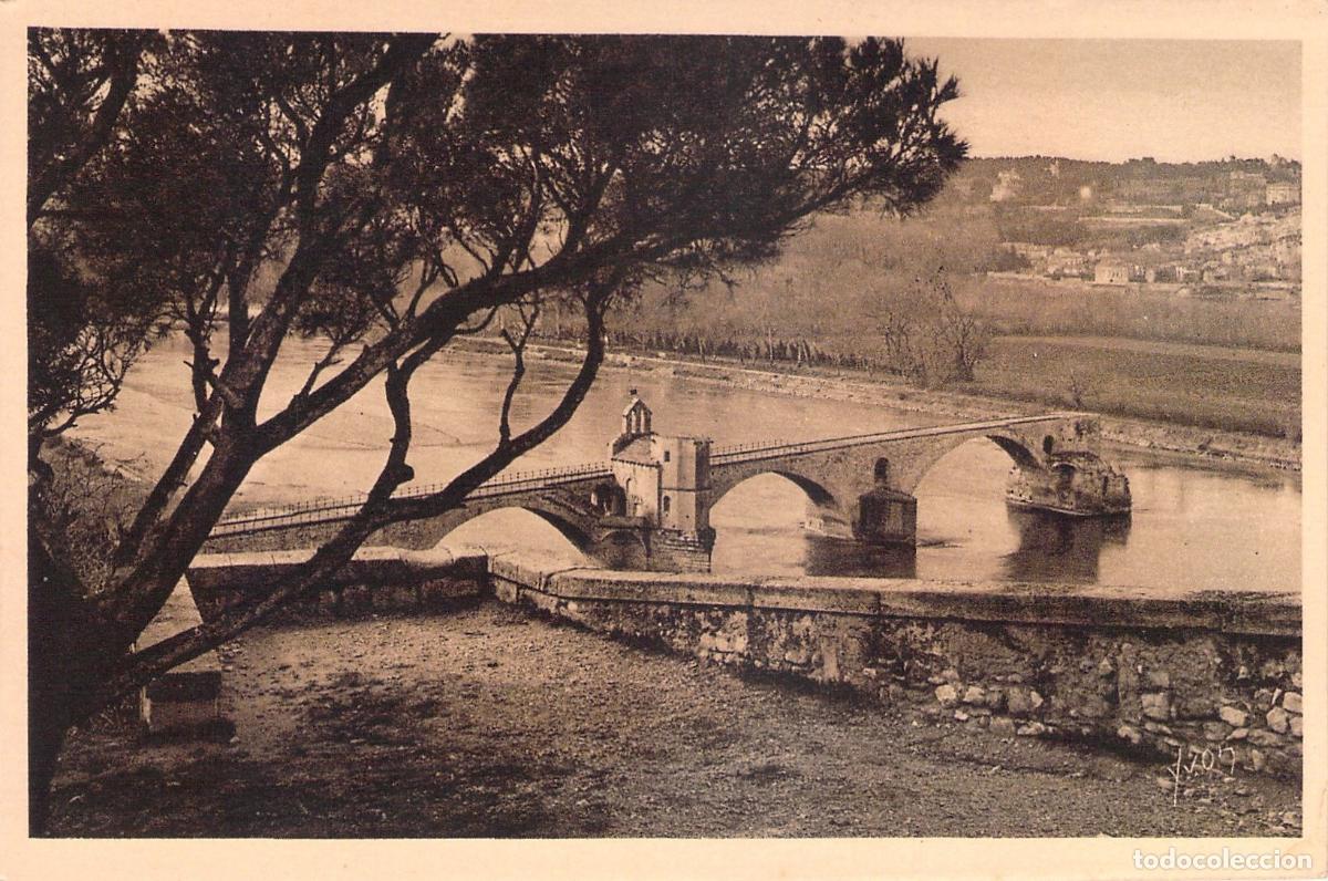 Postales: Postal de Avi&ntilde;&oacute;n Francia Puente Saint-B&eacute;n&eacute;zet desde el Rocher des Doms
