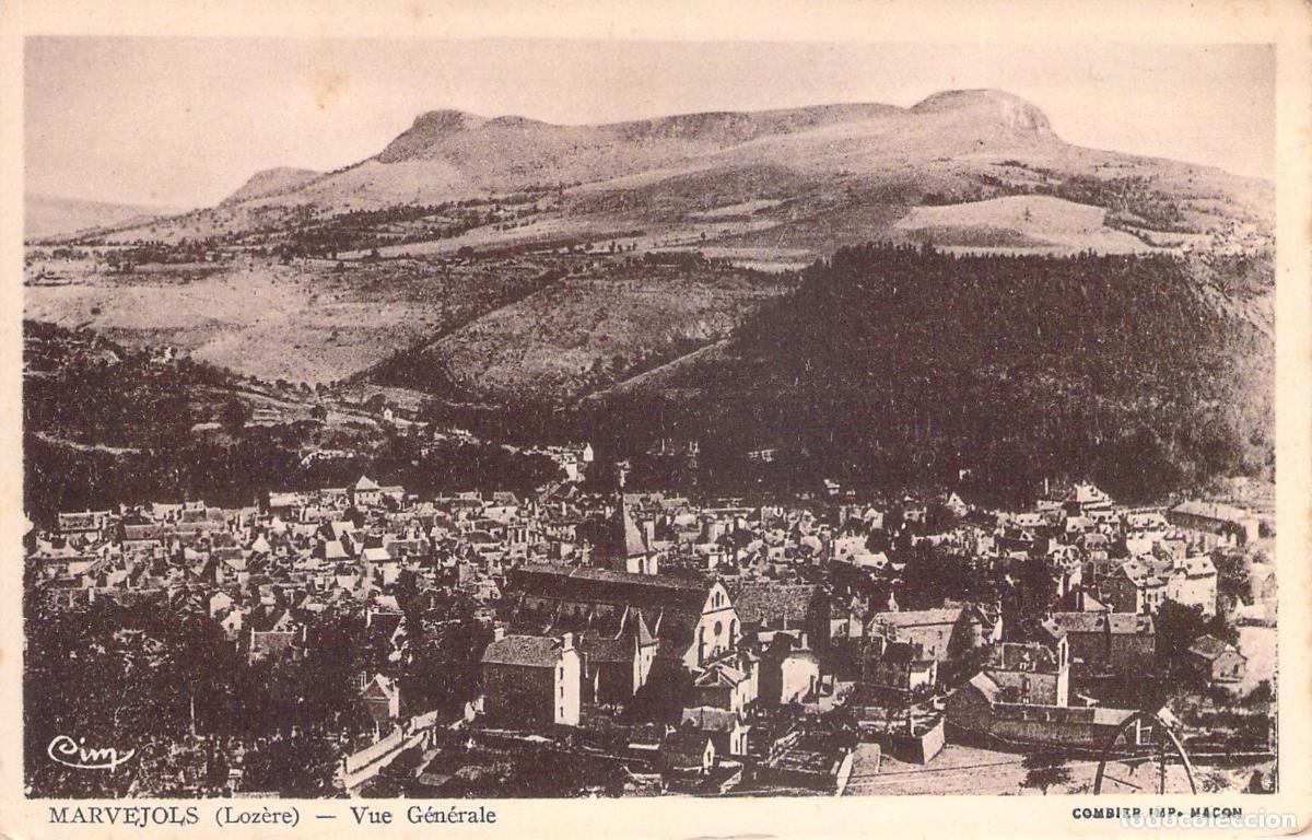 Postales: Postal de la Vista General de Marvejols, Loz&egrave;re, Francia