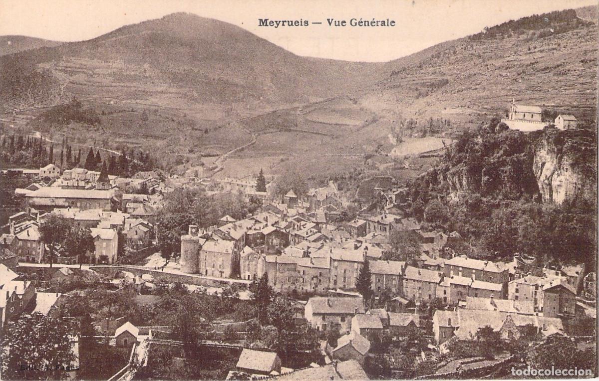 Postales: Postal de Vista General de Meyrueis, Francia