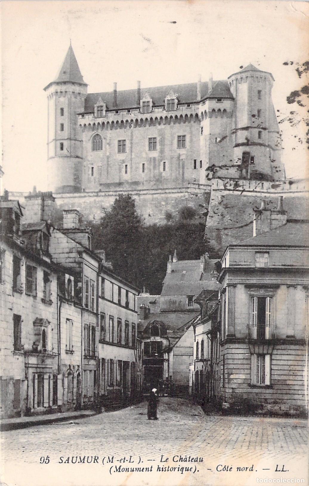 Cartes Postales: Postal del Castillo de Saumur, Lado Norte, Francia