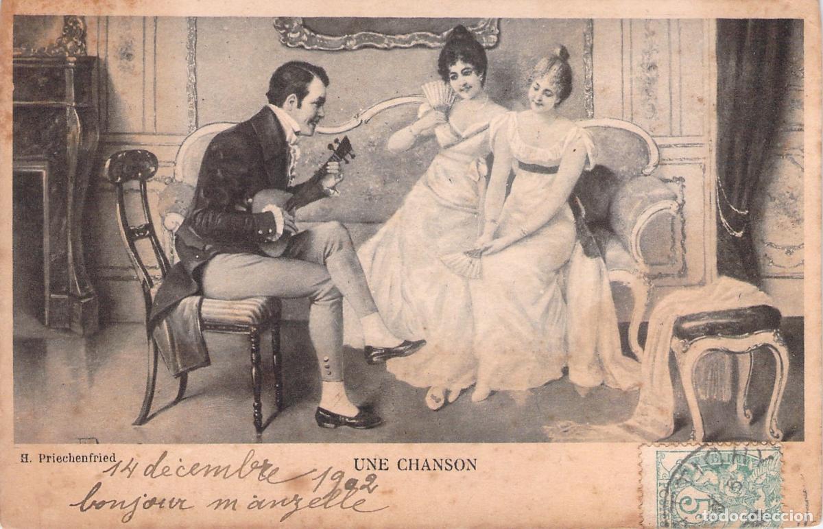 Cartes Postales: Postal de Arte Une Chanson por H. Priechenfried