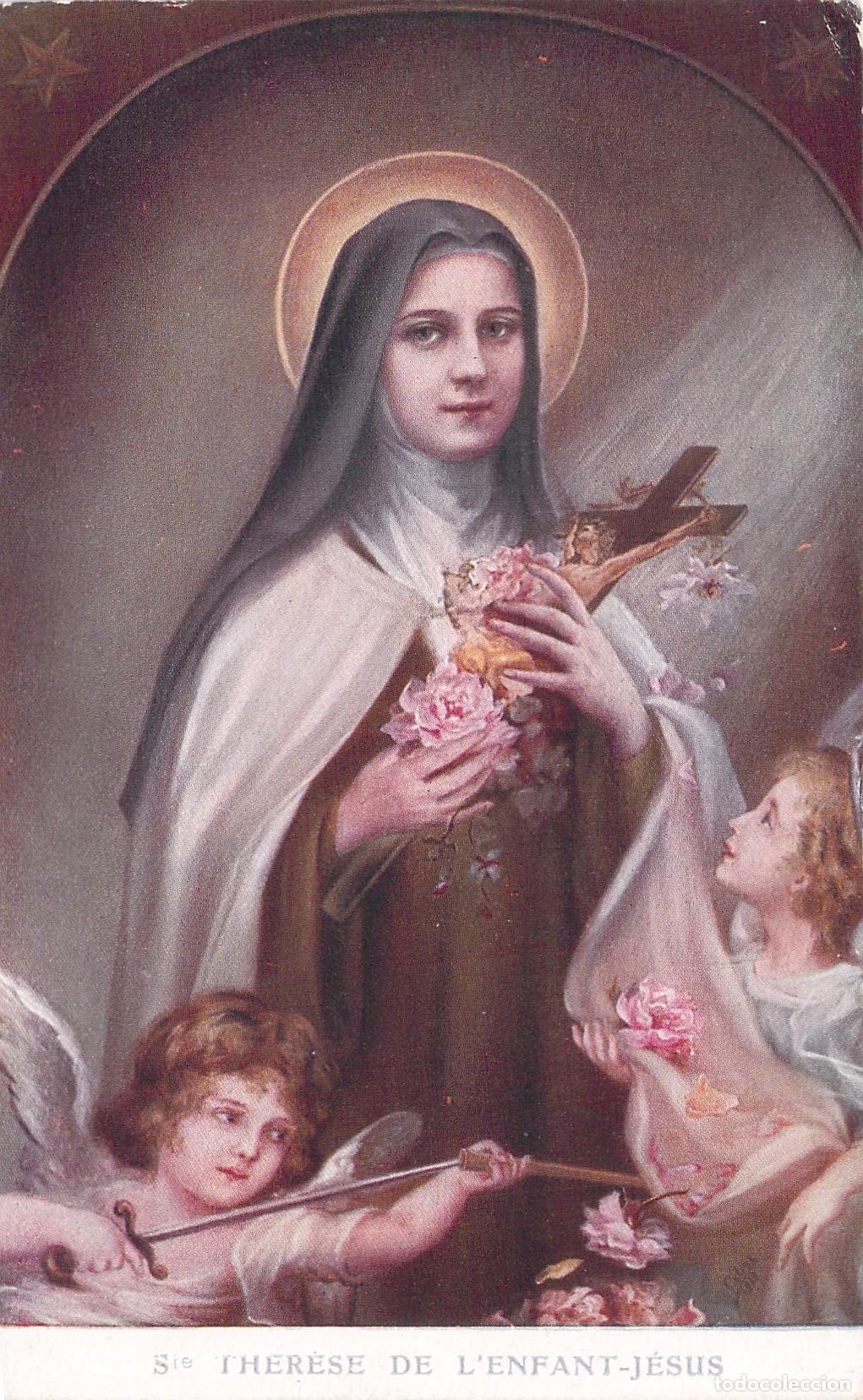Postcards: Postal Religiosa de Santa Teresa del Ni&ntilde;o Jes&uacute;s con &Aacute;ngeles