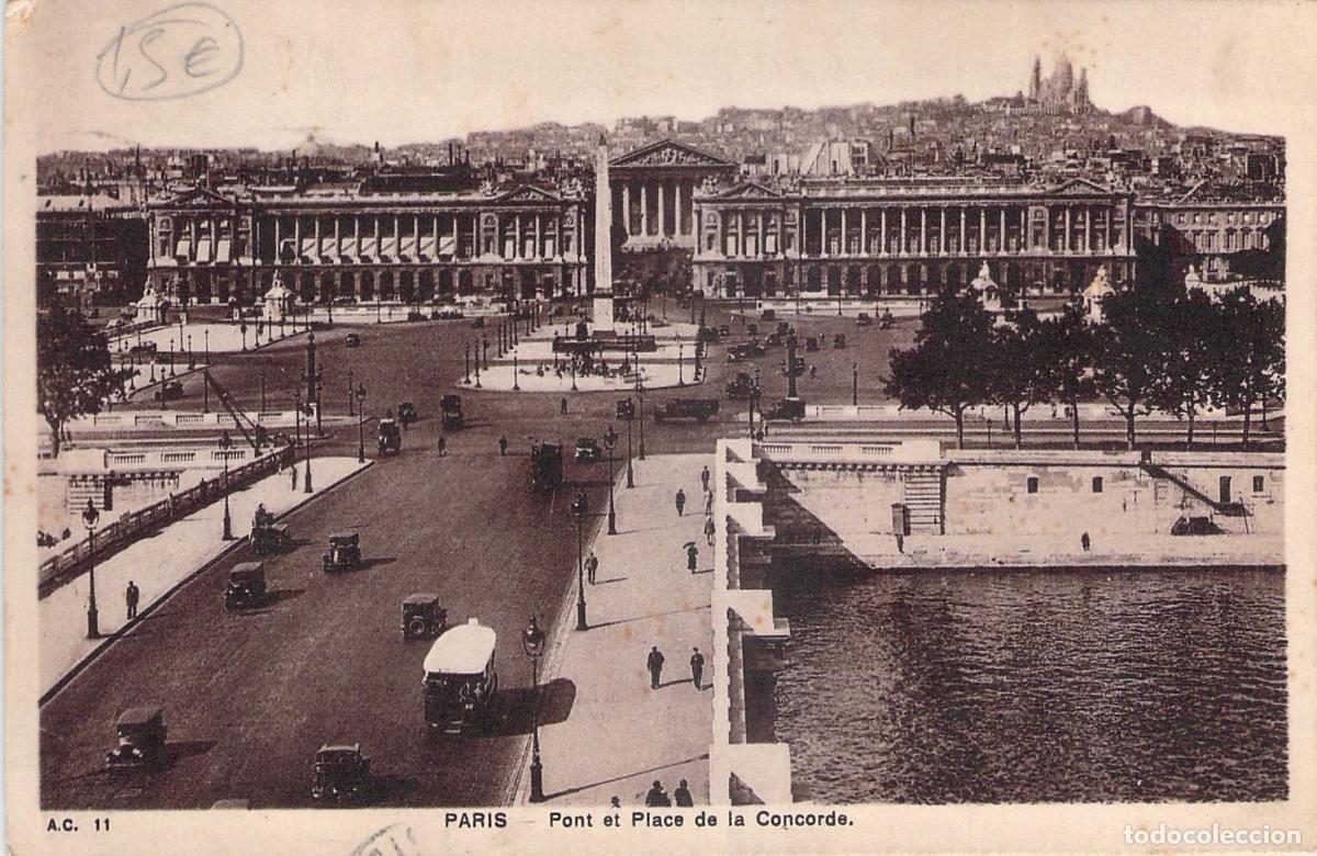 Cartes Postales: Postal de Par&iacute;s - Pont et Place de la Concorde