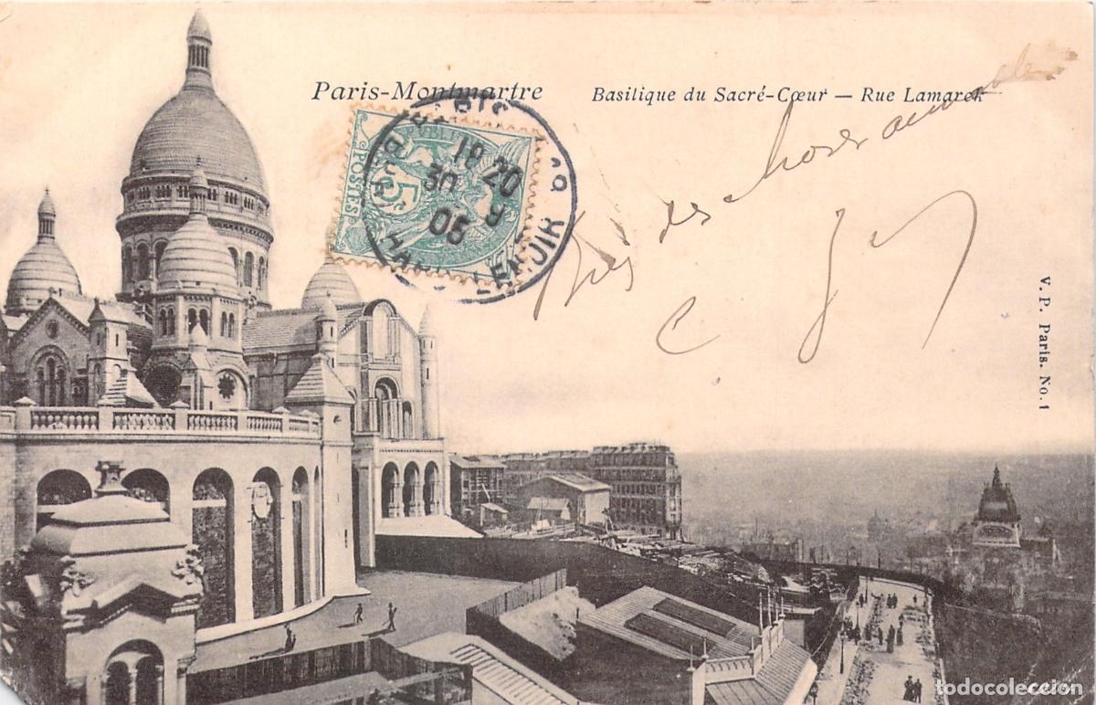 Postales: Postal de la Bas&iacute;lica del Sacr&eacute;-C&oelig;ur en Montmartre, Par&iacute;s