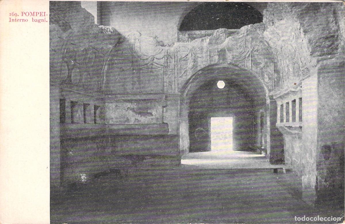 Postales: Postal Antigua de las Termas Romanas en Pompeya, Italia