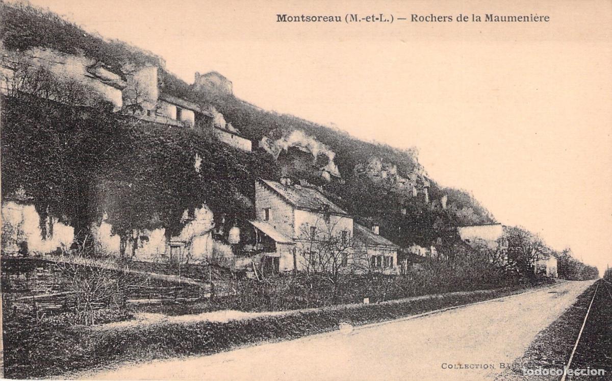 Postales: Postal de Montsoreau Francia Rochers de la Maumeni&egrave;re