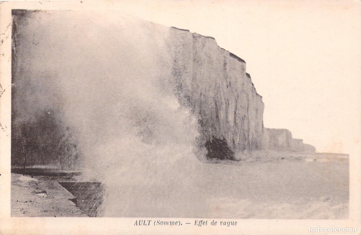 Postales: Postal de Ault Francia - Ola Gigante en los Acantilados