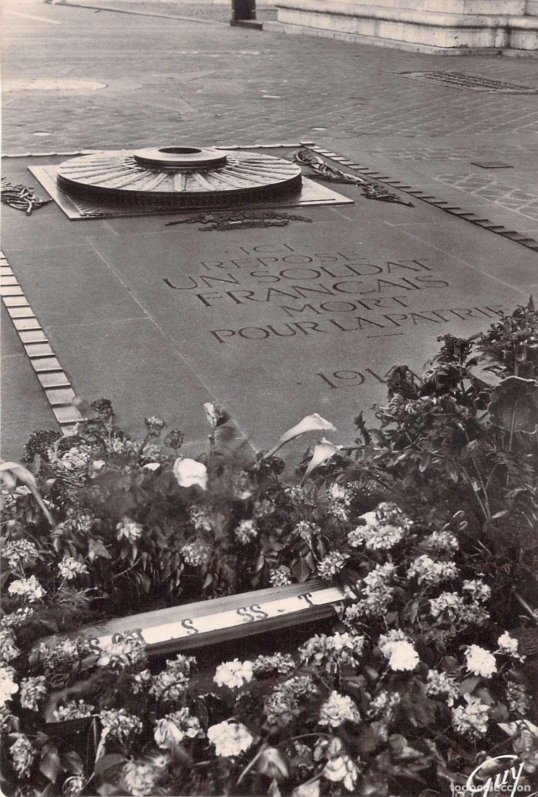 Postales: Postal Tumba del Soldado Desconocido Arco de Triunfo Par&iacute;s