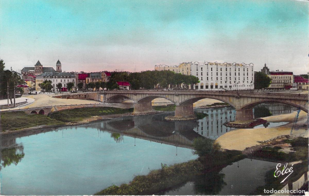 Cartes Postales: Postal de Dax Landes - El Puente sobre el Adour y el Hotel Splendid