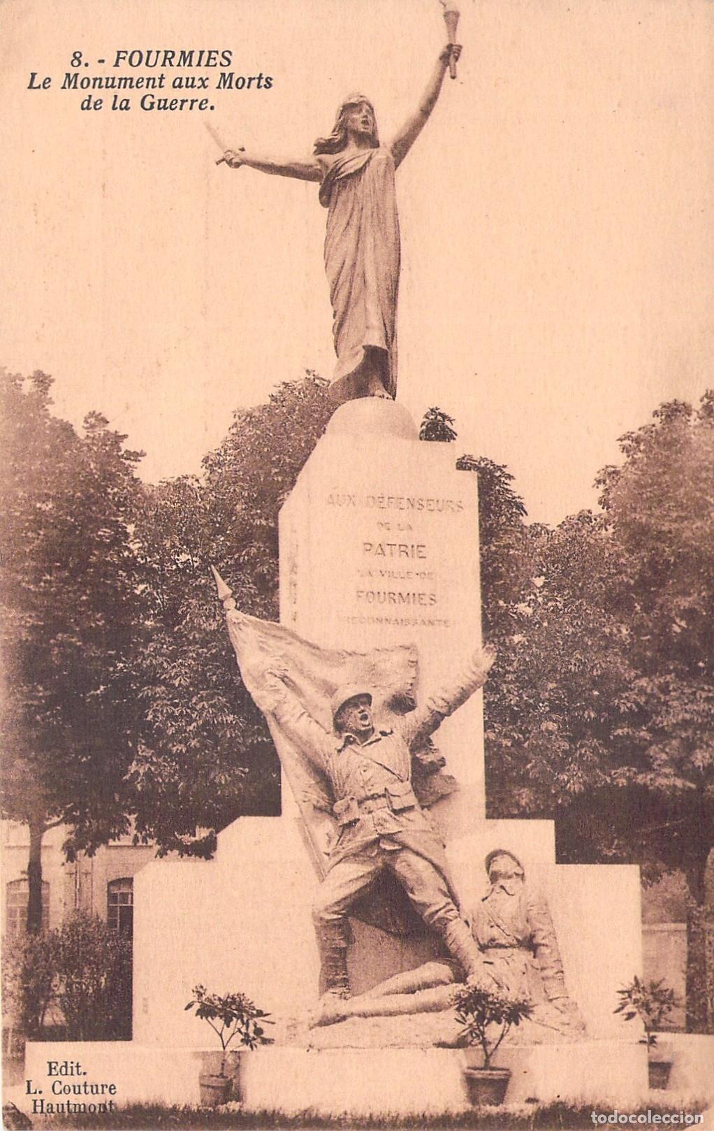 Postales: Postal del Monumento a los Ca&iacute;dos de la Guerra en Fourmies