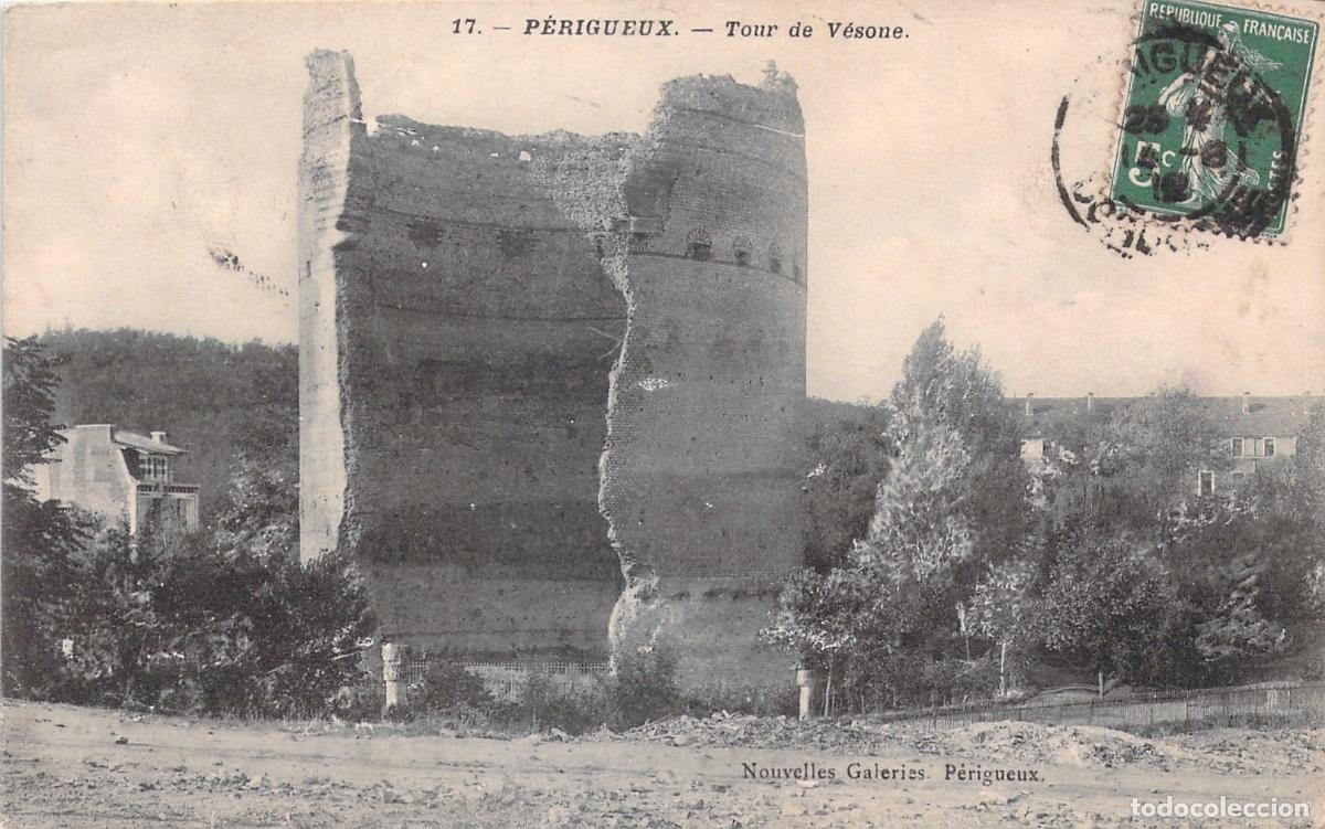 Postales: Postal de P&eacute;rigueux - Ruinas de la Tour de V&eacute;sone, Francia