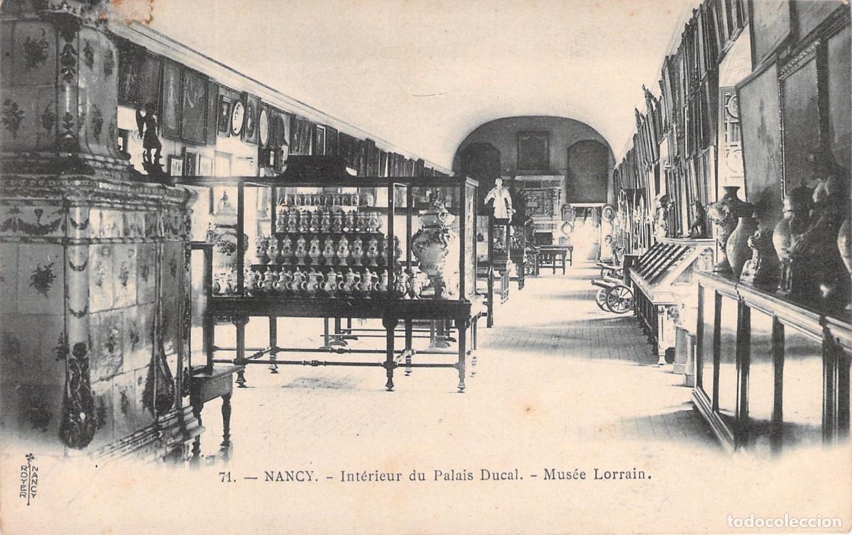 Postales: Postal de Nancy: Interior del Palacio Ducal - Museo Lorrain