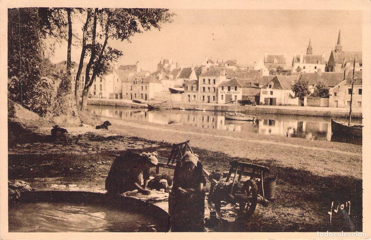 Postales: Postal de Auray Saint-Goustan y el R&iacute;o Le Loch Breta&ntilde;a