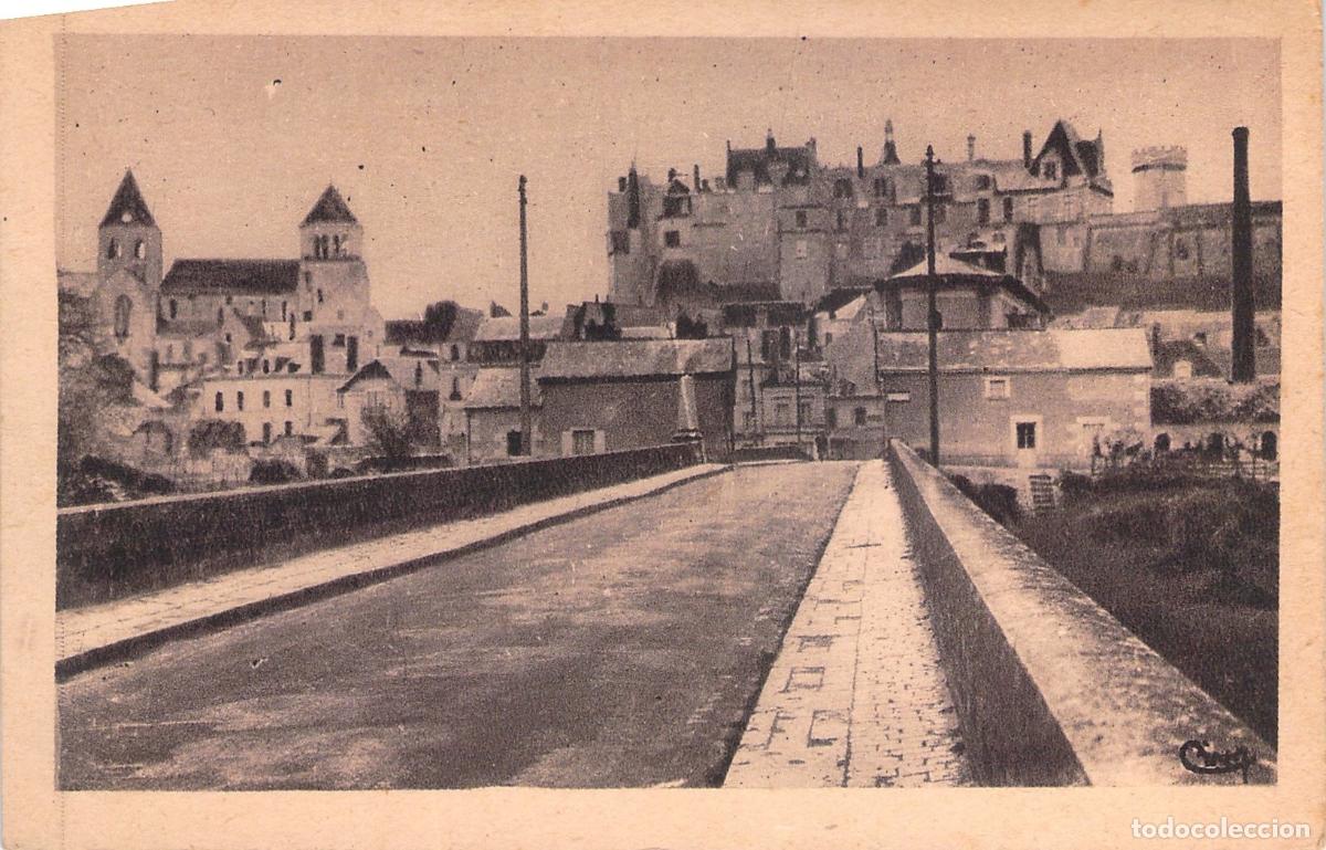 Postales: Postal de Saint-Aignan-sur-Cher, Castillo, Iglesia y Puente