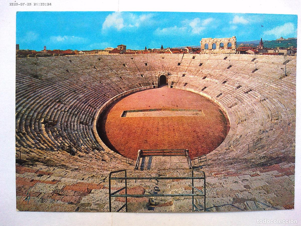 Postcards: POSTAL DE VERONA ( ITALIA ): ARENA , INTERIOR . A&Ntilde;OS 60