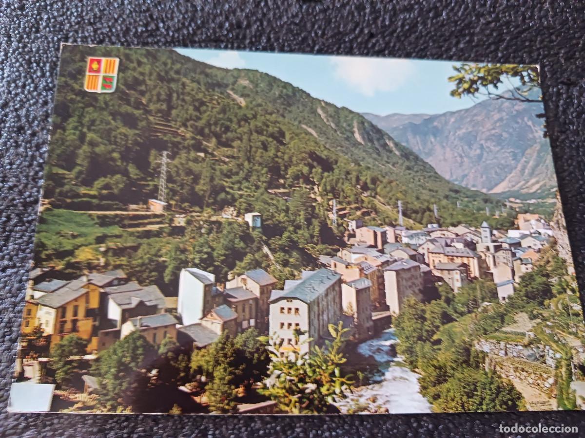 Postales: 124 valls d`andorra, les escaldes, vista general, ed. soberanas, circulada 1962