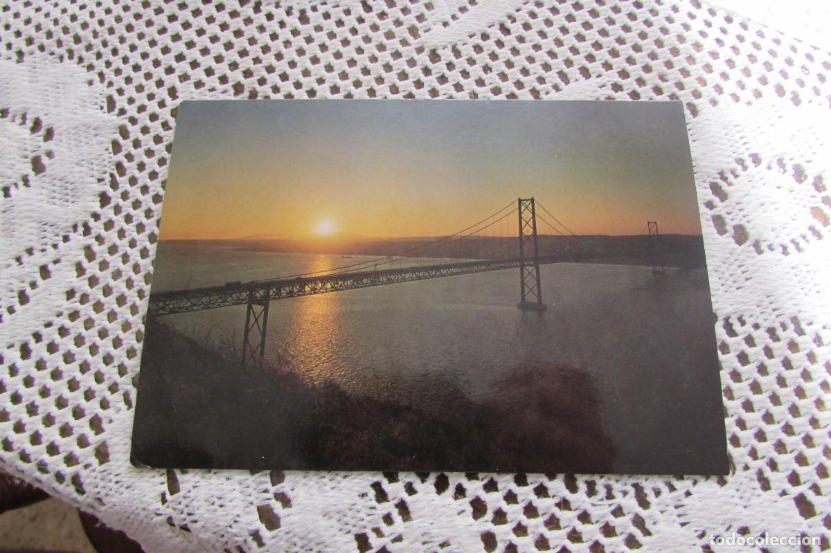 Postales: BILHETE POSTAL 1251 LISBOA PORTUGAL PONTE 25 DE ABRIL ESCRITA