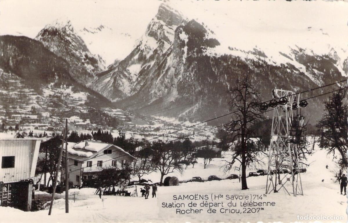Postales: Postal Estaci&oacute;n de Telecabina en Samo&euml;ns Alpes Franceses