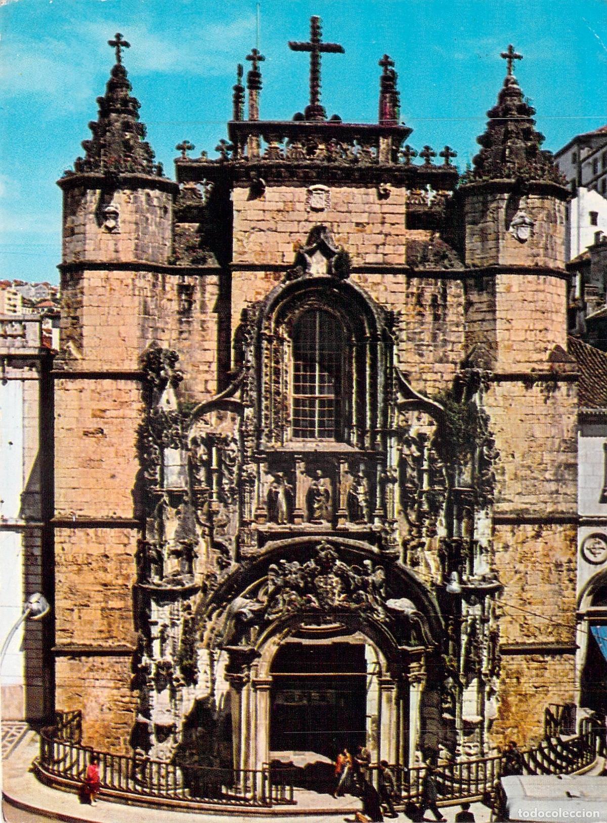 Postales: Postal de la Iglesia de Santa Cruz en Coimbra, Portugal