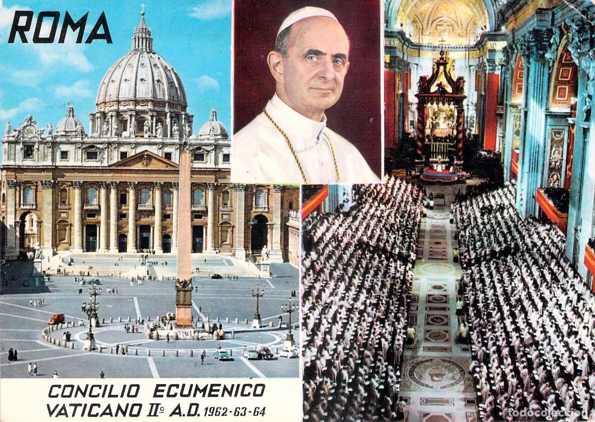 Postkarten: Postal Concilio Ecum&eacute;nico Vaticano II Roma Papa Pablo VI