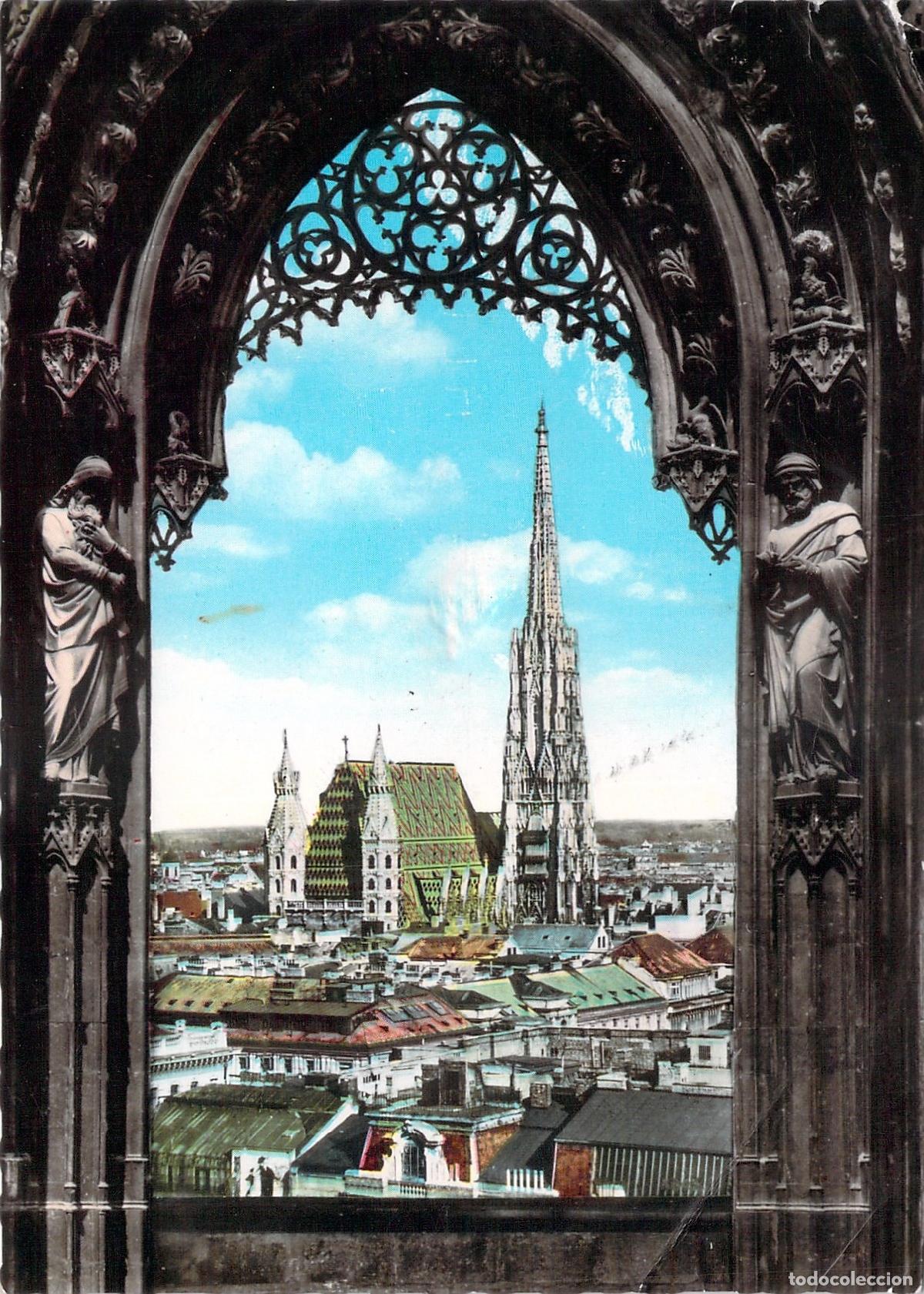 Postkarten: Postal de la Catedral de San Esteban en Viena, Austria