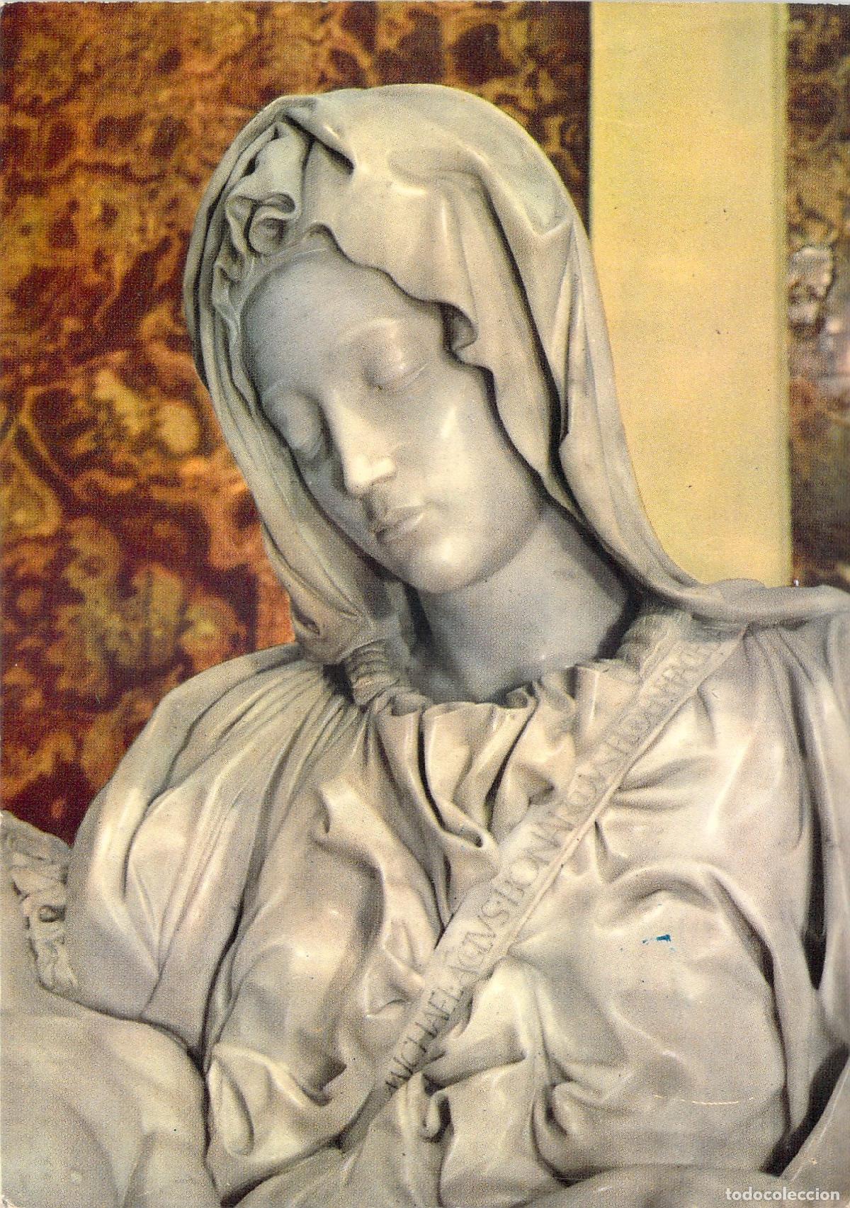 Postkarten: Postal de Roma: Detalle de La Piedad de Miguel &Aacute;ngel, San Pedro