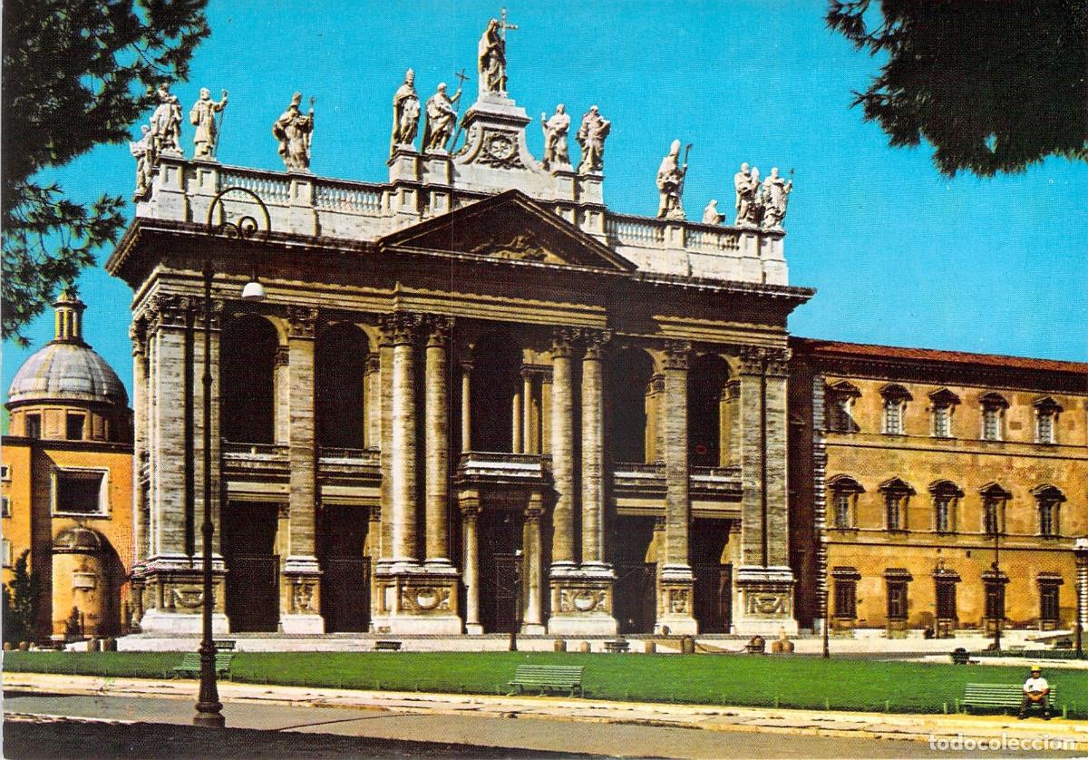 Postais: Postal de la Bas&iacute;lica de San Juan de Letr&aacute;n en Roma, Italia